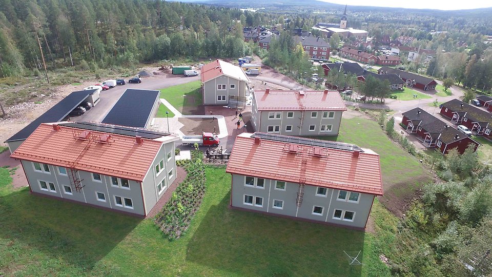 Nybyggda hyreshus i Älvdalen